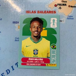 Fußball-Sticker: Militao numero 5 de Brasil cromo panini Mundial Fifa World Cup 2026